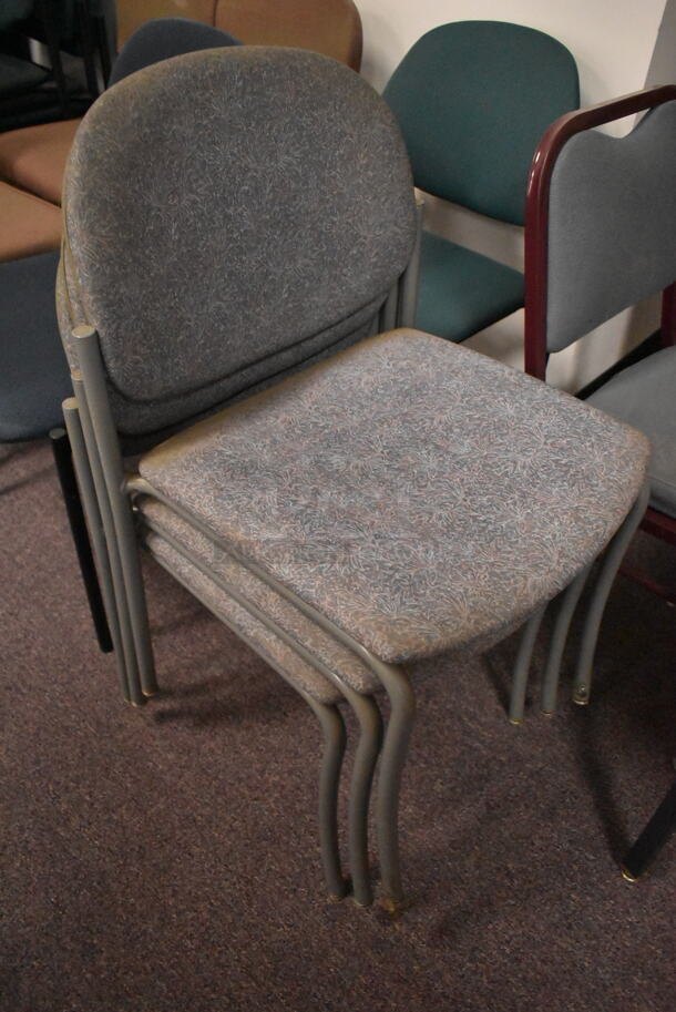 11 Various Chairs Including Maroon and Gray. 11 Times Your Bid! (back room) - Image 5 of 8