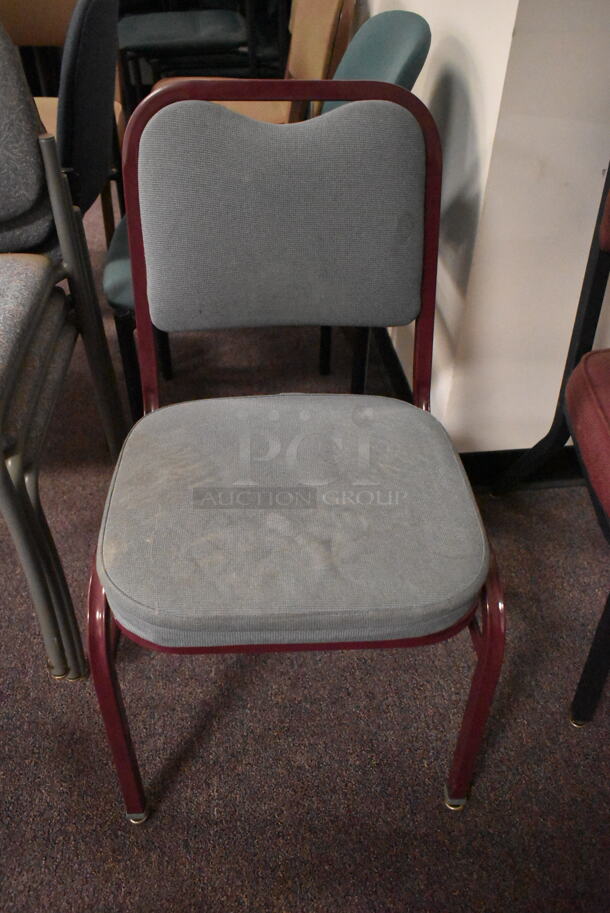 11 Various Chairs Including Maroon and Gray. 11 Times Your Bid! (back room) - Image 8 of 8