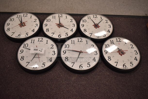 6 Analog Clocks. 6 Times Your Bid! (back room) - Image 1 of 2