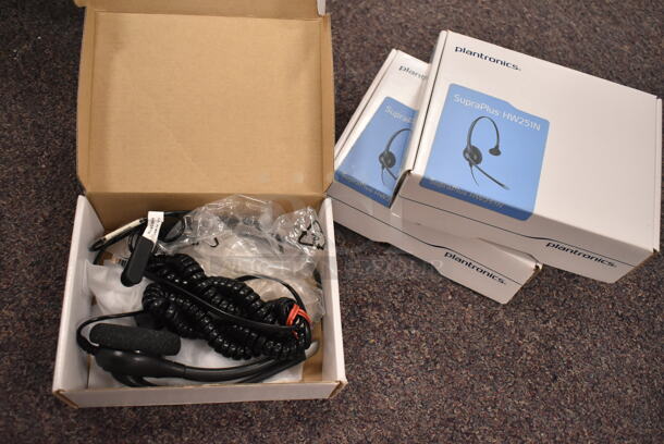 ALL ONE MONEY! Box of Various Items Including Plantronics HW251N Headphone and Discs. (back room) - Image 2 of 6