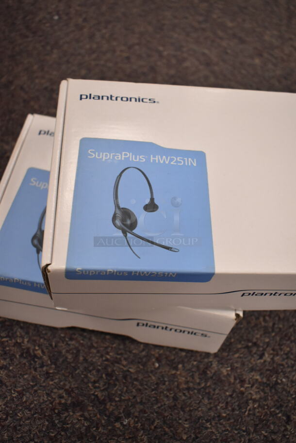 ALL ONE MONEY! Box of Various Items Including Plantronics HW251N Headphone and Discs. (back room) - Image 3 of 6