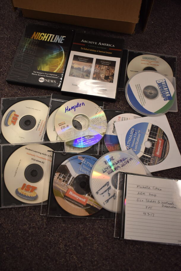 ALL ONE MONEY! Box of Various Items Including Plantronics HW251N Headphone and Discs. (back room) - Image 4 of 6
