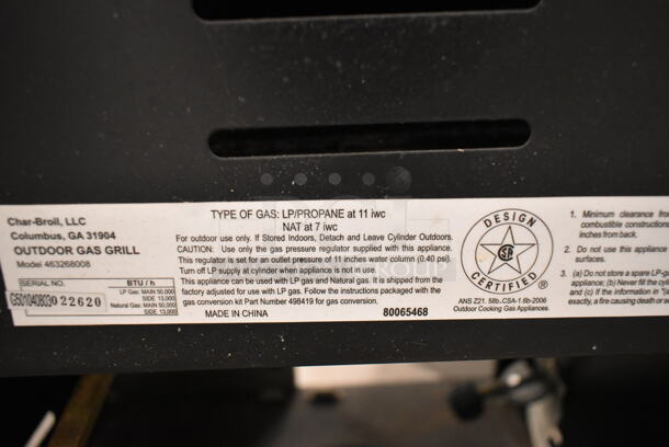 Char-Broil 463268008 Stainless Steel Propane Powered Grill w/ Left Side Burner. (front room) - Image 8 of 8