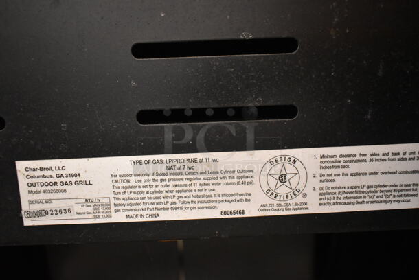 Char-Broil 463268008 Stainless Steel Propane Powered Grill w/ Left Side Burner. (front room) - Image 7 of 7