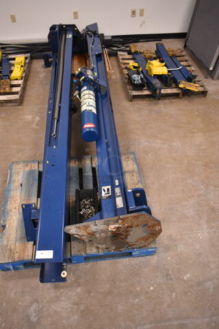 Rotary SPOA88 Metal 7,000 Pound Capacity Lift w/ Extra Parts. 208-230 Volts, 1 Phase. BUYER MUST REMOVE: Bring Tools and Manpower Needed To Remove This Item. (front room)