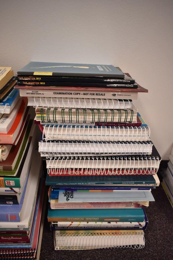 ALL ONE MONEY! Lot of 205 Various Books Including American Literature, Science and Philosophy in the West, Twentieth Century Writing, Copyright Handbook. BUYER MUST REMOVE: Bring Tools and Manpower Needed To Remove This Item. (back room) - Image 4 of 8