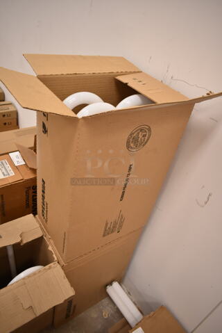 2 Boxes of BRAND NEW! Sylvania FB408CWX/6 U Shaped Fluorescent Light Bulbs. 2 Times Your Bid! (front room)