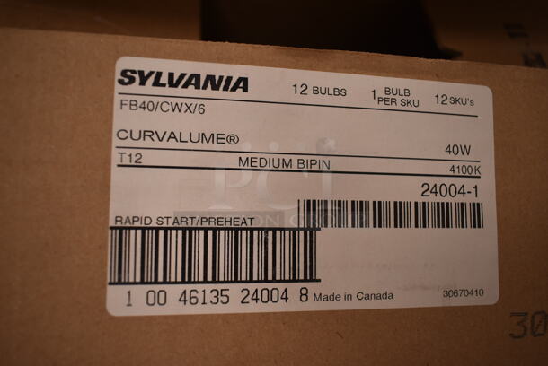 2 Boxes of BRAND NEW! Sylvania FB408CWX/6 U Shaped Fluorescent Light Bulbs. 2 Times Your Bid! (front room) - Image 3 of 3