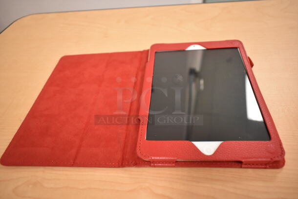 3 Apple A1432 7.9" iPad w/ Red Case. 3 Times Your Bid! (front room) - Image 2 of 12