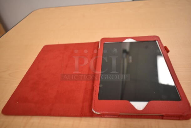 3 Apple A1432 7.9" iPad w/ Red Case. 3 Times Your Bid! (front room) - Image 6 of 12