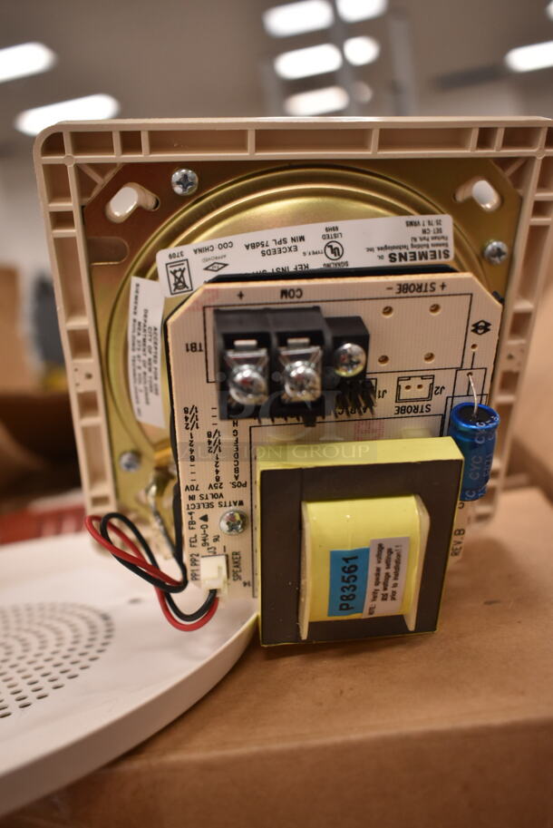 Box of 8 Siemens SETCW Ceiling Speakers. (front room) - Image 4 of 5