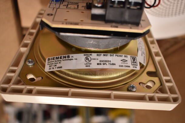 Box of 8 Siemens SETCW Ceiling Speakers. (front room) - Image 5 of 5