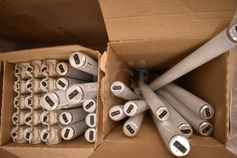 2 Boxes of 18 BRAND NEW Sylvania F20T 12/CW Fluorescent Tube Light. Missing 1 Bulb. 2 Times Your Bid! (front room)