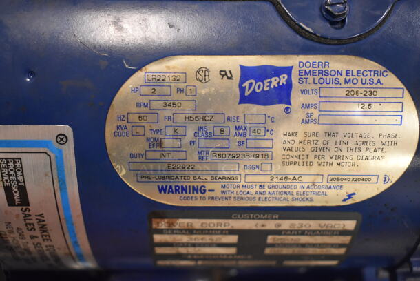 Rotary SPOA88 Metal 7,000 Pound Capacity Lift w/ Extra Parts. 208-230 Volts, 1 Phase. BUYER MUST REMOVE: Bring Tools and Manpower Needed To Remove This Item. (front room) - Image 12 of 12
