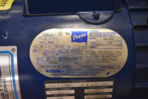 Rotary SPOA88 Metal 7,000 Pound Capacity Lift w/ Extra Parts. 208-230 Volts, 1 Phase. BUYER MUST REMOVE: Bring Tools and Manpower Needed To Remove This Item. (front room) - Image 3 of 12