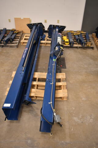 Rotary SPOA88 Metal 7,000 Pound Capacity Lift w/ Extra Parts. 208-230 Volts, 1 Phase. BUYER MUST REMOVE: Bring Tools and Manpower Needed To Remove This Item. (front room)