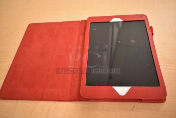 3 Apple A1432 7.9" iPad w/ Red Case. 3 Times Your Bid! (front room) - Image 6 of 12