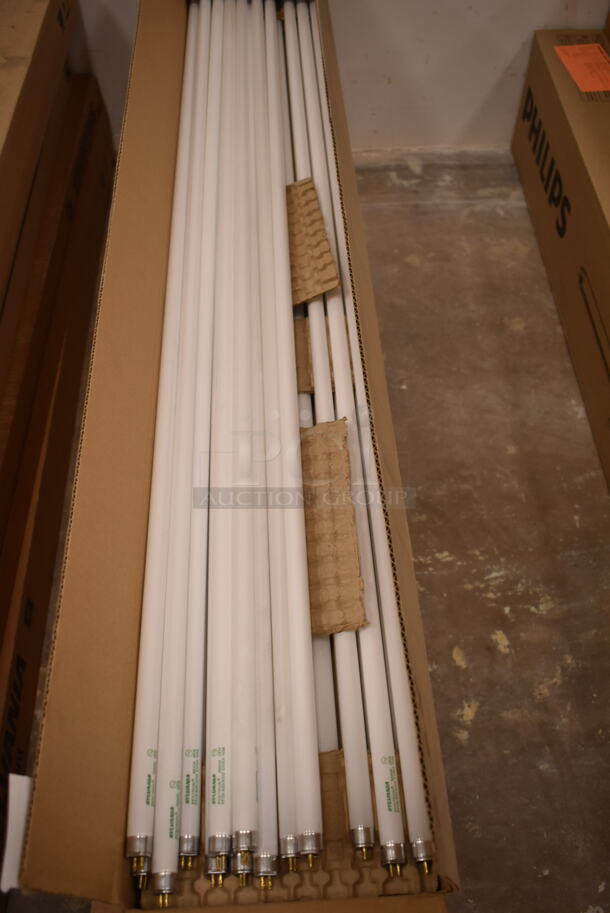 2 Boxes of 27 BRAND NEW! Sylvania FP28/835/ECO Fluorescent Tube Lights. 2 Times Your Bid! (front room) - Image 2 of 3