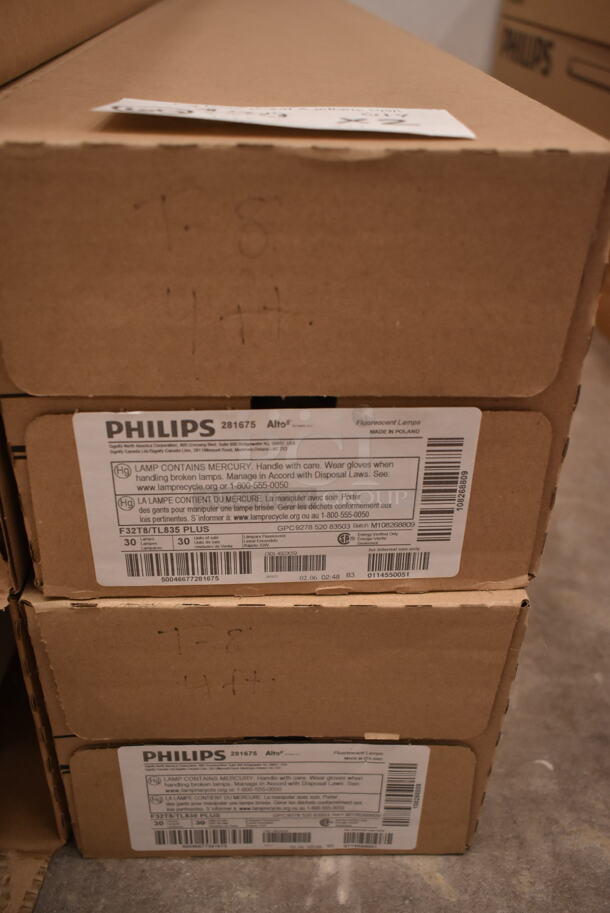 2 Boxes of 30 BRAND NEW Philips F32T8/TL835 PLUS Fluorescent Tube Lights. 2 Times Your Bid! (front room) - Image 1 of 3