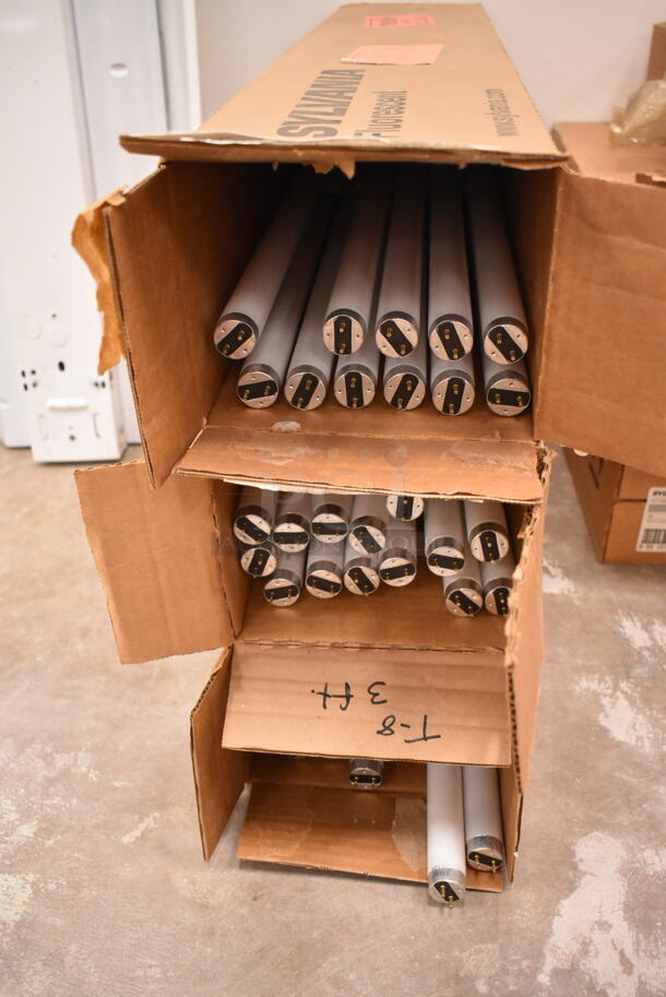3 Boxes of BRAND NEW Sylvania FO25/735/ECO Octron Eco Fluorescent Tube Lights. 3 Times Your Bid! (front room) - Image 1 of 3