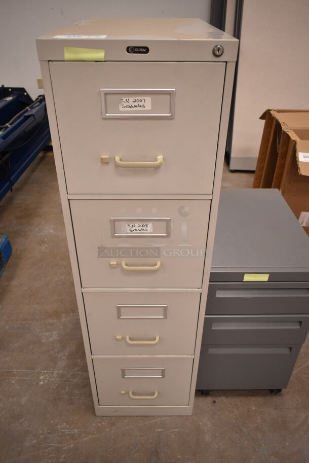 2 Metal Filing Cabinets; 4 Drawer and 3 Drawer. 2 Times Your Bid! 15x26.5x26, 15x22x27. (back room) - Image 6 of 10