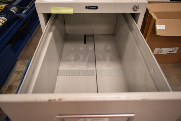 2 Metal Filing Cabinets; 4 Drawer and 3 Drawer. 2 Times Your Bid! 15x26.5x26, 15x22x27. (back room) - Image 7 of 10