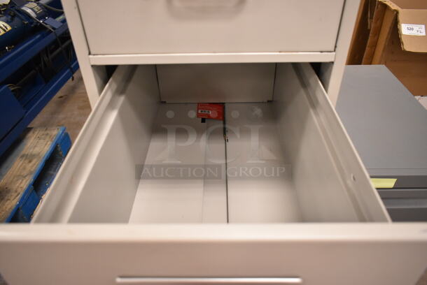 2 Metal Filing Cabinets; 4 Drawer and 3 Drawer. 2 Times Your Bid! 15x26.5x26, 15x22x27. (back room) - Image 8 of 10