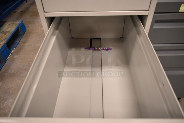 2 Metal Filing Cabinets; 4 Drawer and 3 Drawer. 2 Times Your Bid! 15x26.5x26, 15x22x27. (back room) - Image 9 of 10