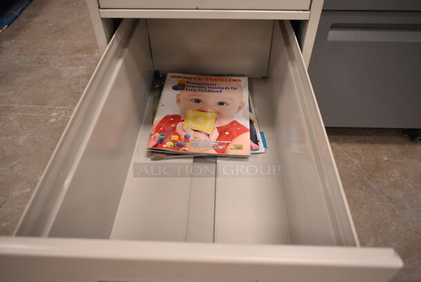 2 Metal Filing Cabinets; 4 Drawer and 3 Drawer. 2 Times Your Bid! 15x26.5x26, 15x22x27. (back room) - Image 10 of 10