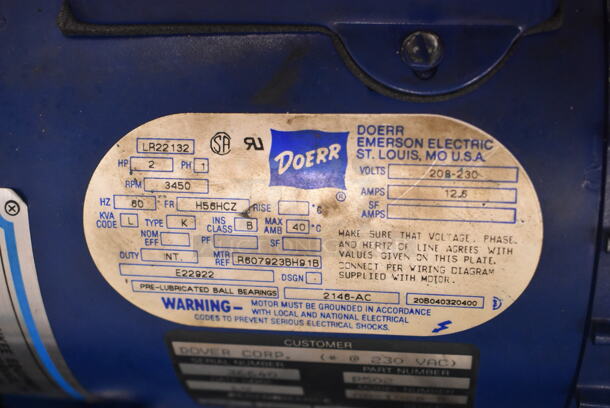 Rotary SPOA88 Metal 7,000 Pound Capacity Lift w/ Extra Parts. 208-230 Volts, 1 Phase. BUYER MUST REMOVE: Bring Tools and Manpower Needed To Remove This Item. (front room) - Image 10 of 12