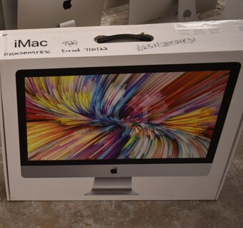 2 Apple A1419 27"  iMac Desktop All In One Computer w/ Keyboard. 100-240 Volts, 1 Phase. 2 Times Your Bid! (front room)