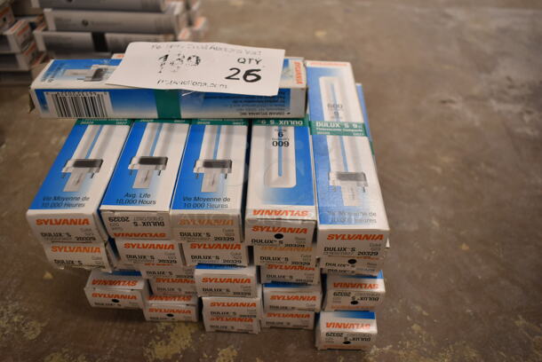 Lot of 26 Sylvania Dulux S 9w Fluorescent Compact Light Bulb. (front room) - Image 3 of 3