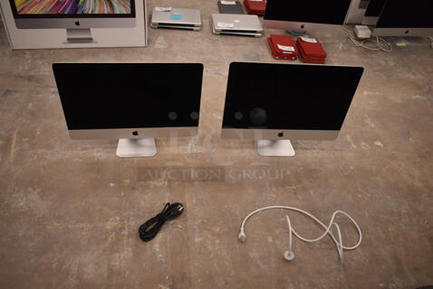 2 Apple A1418 21.5" iMac Desktop All In One Computer. 100-240 Volts, 1 Phase. 2 Times Your Bid! (front room)