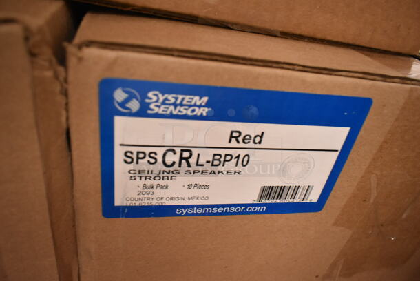 Box of 10 System Sensor SPSCRL-BP10 Ceiling Speaker Strobe. (front room) - Image 5 of 6