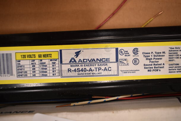 Lot of 2 Advance R4S40ATPAC Ballasts. (front room) - Image 3 of 5