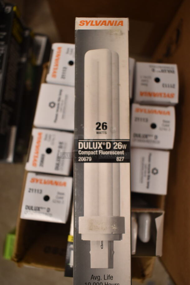 Lot of 15 Various Light Bulbs Including Sylvania Dulux D/E 26w. (front room) - Image 2 of 2