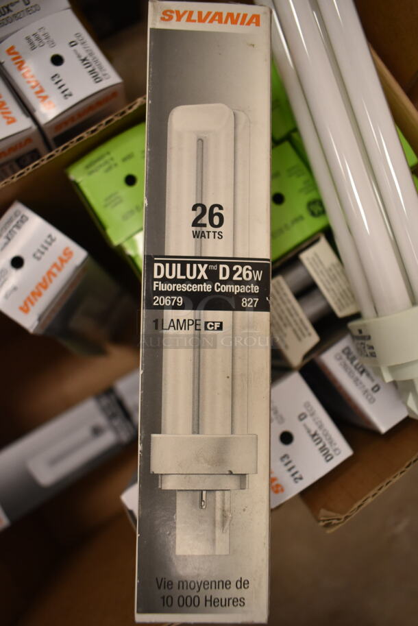 Lot of 15 Various Light Bulbs Including Sylvania Dulux D 26w. (front room) - Image 2 of 2