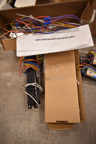 Lot of 3 Ballasts Including Emergi-lite FPDL-32. (front room)