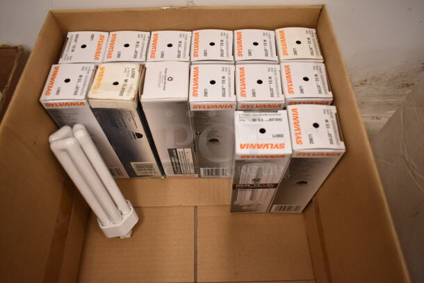 Lot of 15 Various Light Bulbs Including Sylvania Dulux T/E IN. (front room) - Image 1 of 2