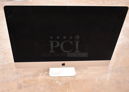 Apple A1419 27" iMac Desktop All In One Computer. See Pictures for Crack In Screen. 100-240 Volts, 1 Phase. (front room)