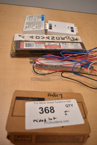 Lot of 5 Various Items Including Triad and Advance Ballasts. (front room)