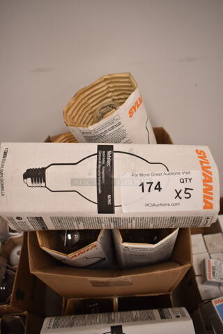 Lot of 5 Various Light Bulbs Including Sylvania M/MS (front room)
