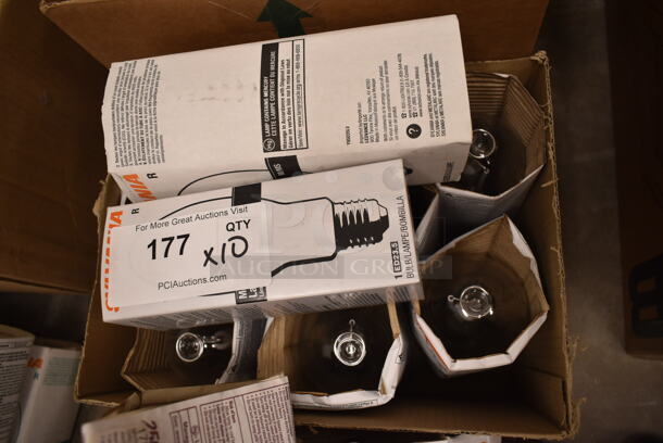 Lot of 10 Various Light Bulbs Including Sylvania M/MS (front room) - Image 2 of 2