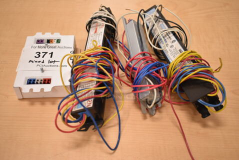 Lot of 4 Various Items Including Lutron EcoSystem and Ballasts. (front room)