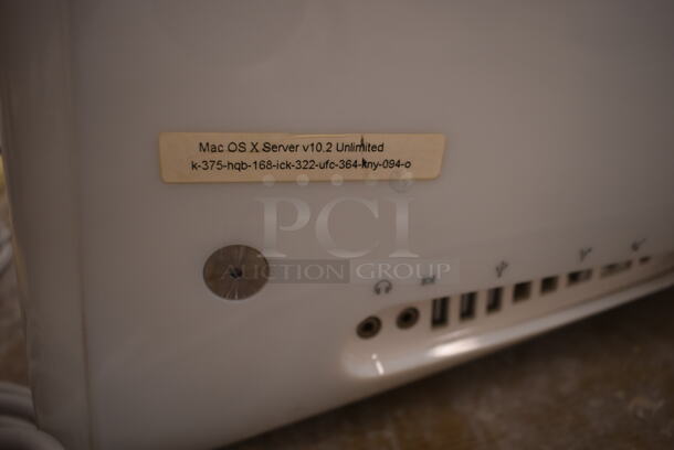 2 Apple eMac PowerMac PowerPC G4 Model A1002 (white) EMC 1955 W/ Keyboard. 100-120 Volts, 1 Phase. 2 Times Your Bid! (front room) - Image 6 of 10