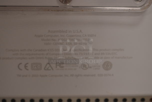 2 Apple eMac PowerMac PowerPC G4 Model A1002 (white) EMC 1955 W/ Keyboard. 100-120 Volts, 1 Phase. 2 Times Your Bid! (front room) - Image 10 of 10