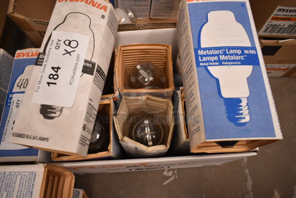 Lot of 8 Various Light Bulbs Including Sylvania Metalarc M/MS. (front room) - Image 2 of 2