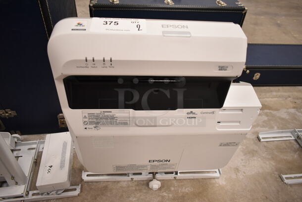 Epson BrightLink 697Ui Projector and Mounting Brackets. (front room) - Image 2 of 9