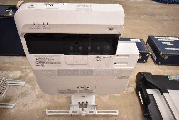 Epson BrightLink 697Ui Projector and Mounting Bracket. (front room) - Image 1 of 7