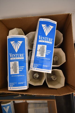 Lot of 11 Various Light Bulbs Including Venture. (front room)